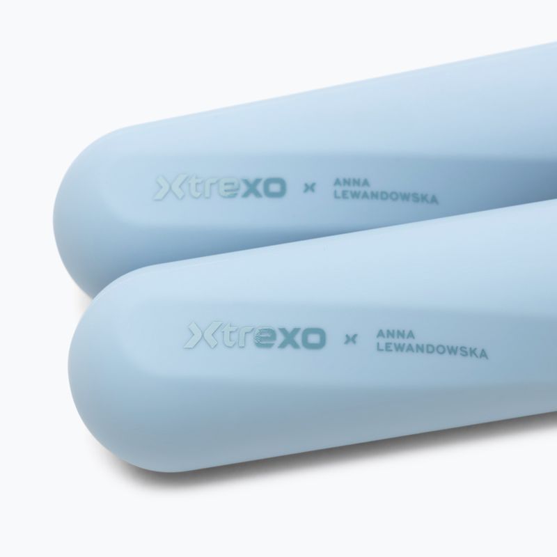 Kurzhantel-Set XTREXO x Anna Lewandowska Bars 215 Azul Bruma 7