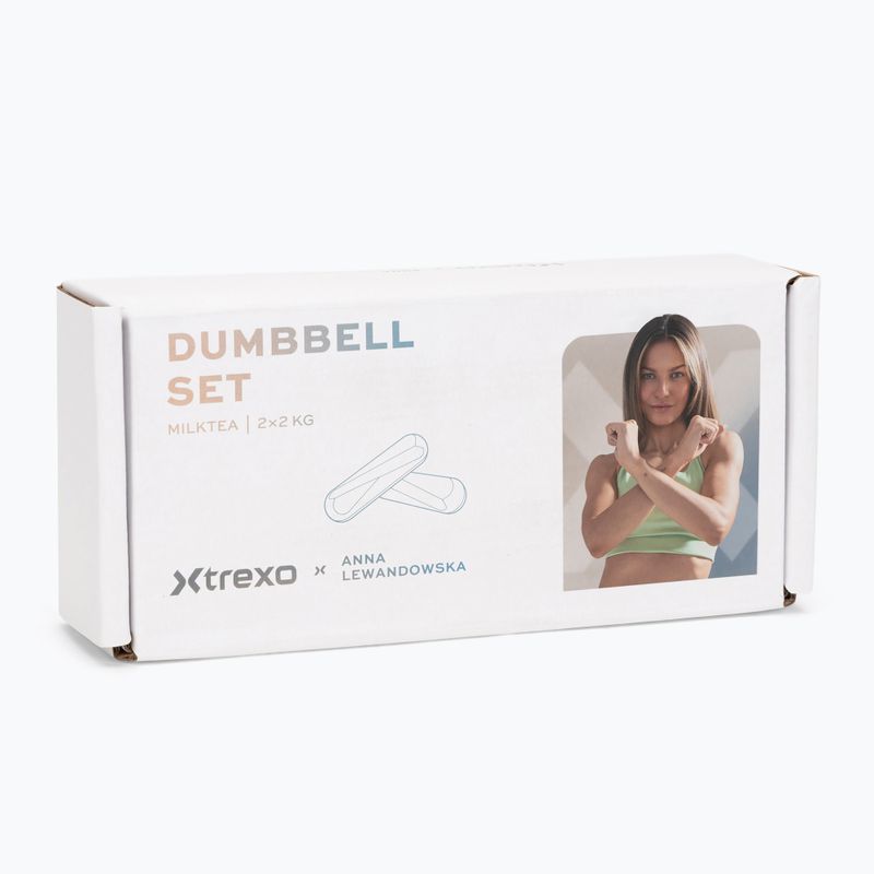 Kurzhantel-Set XTREXO x Anna Lewandowska Bars 220 Milktea 9