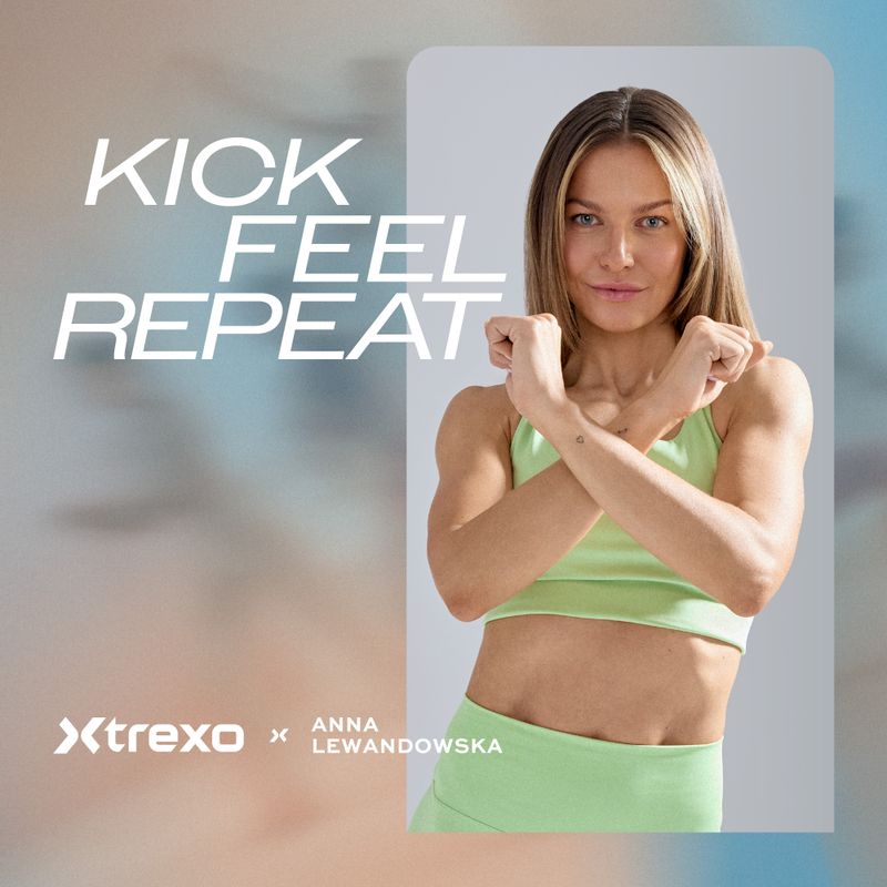 Fitness-Trainingsbänder Set XTREXO x Anna Lewandowska bands Beige/Milktea 2