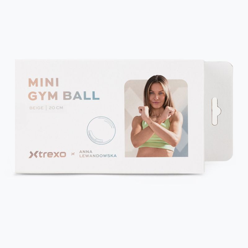 Gymnastikball klein XTREXO x Anna Lewandowska ball 20cm Beige 8