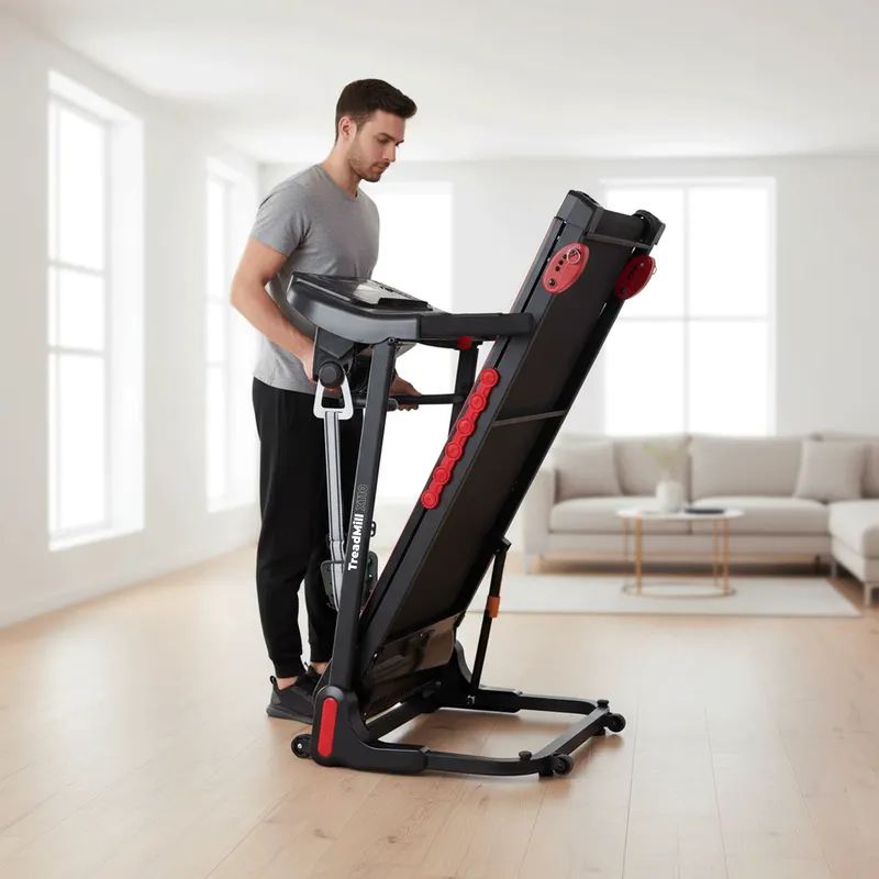 Trexo X110+ Laufband mit Massagegerät schwarz 15