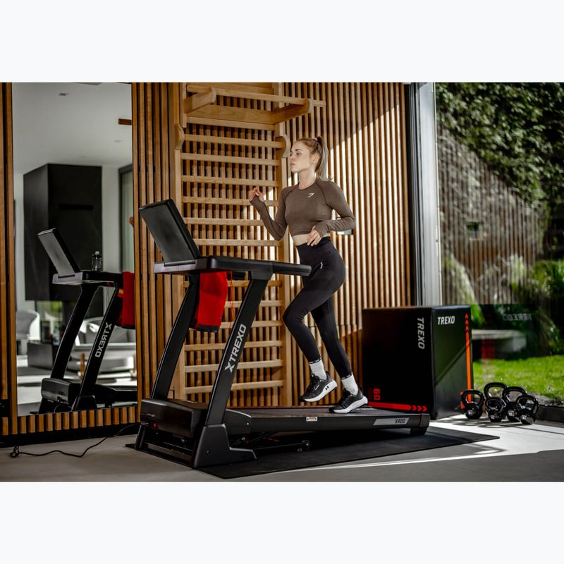 XTREXO X400 elektrisches Laufband schwarz 14