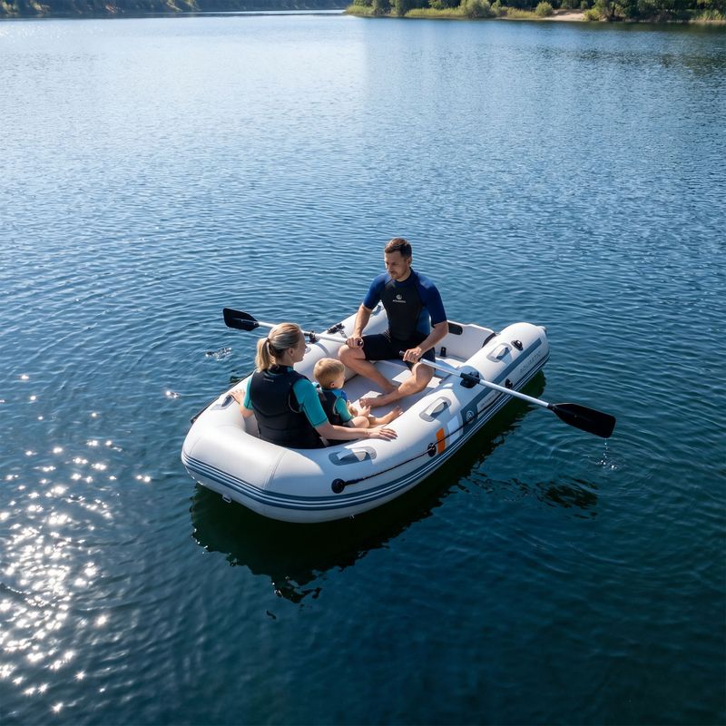 4-Personen Schlauchboot AQUASTIC DS Hybrid grau 17