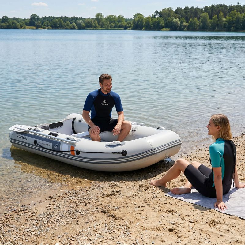 4-Personen Schlauchboot AQUASTIC DS Hybrid grau 14