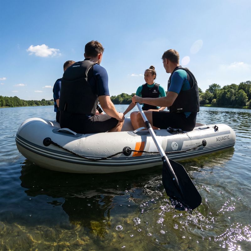 4-Personen Schlauchboot AQUASTIC DS Hybrid grau 15