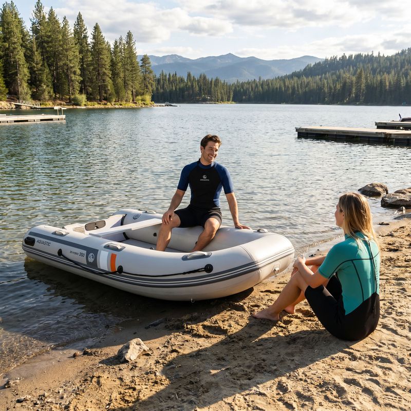 5-Personen-Ponton AQUASTIC DS Hybrid grau 11