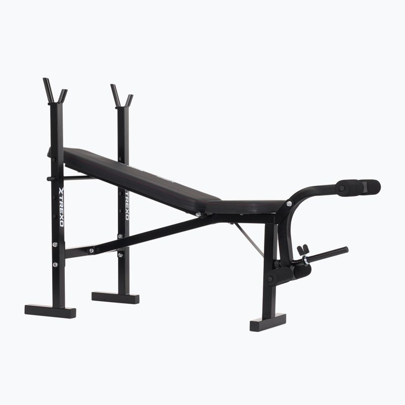 XTREXO BenchFit Lite Trainingsbank mit Ständer und Langhantel schwarz 8
