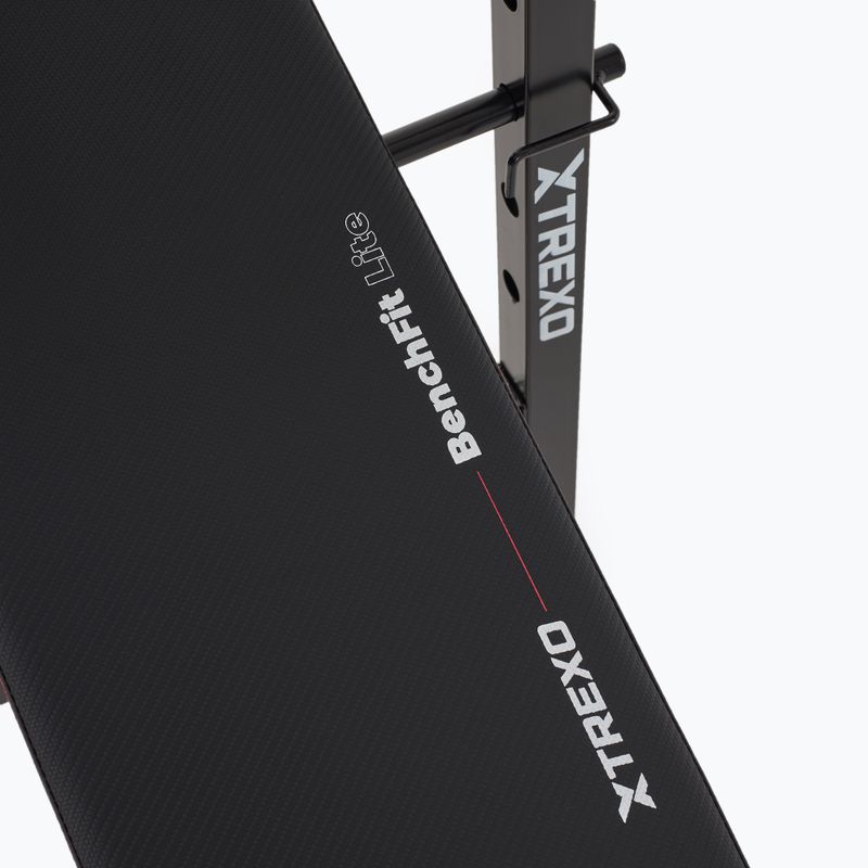 XTREXO BenchFit Lite Trainingsbank mit Ständer und Langhantel schwarz 11