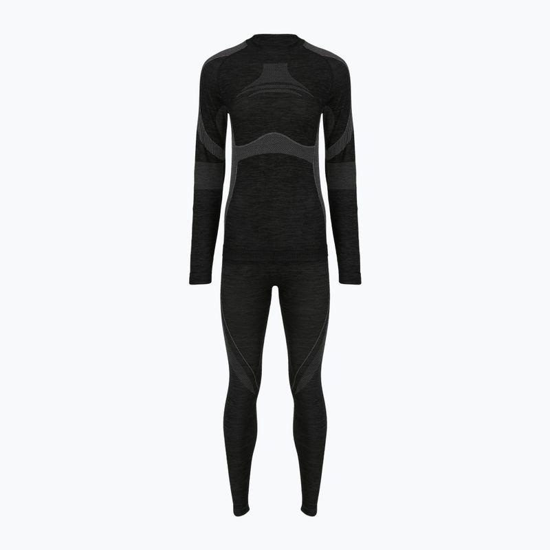 Damen-Set Funktionsunterwäsche Woolcano SET1089 Black