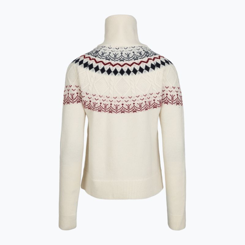 Damenpullover Woolcano SWT1092 Kremowy/Granatowy 2