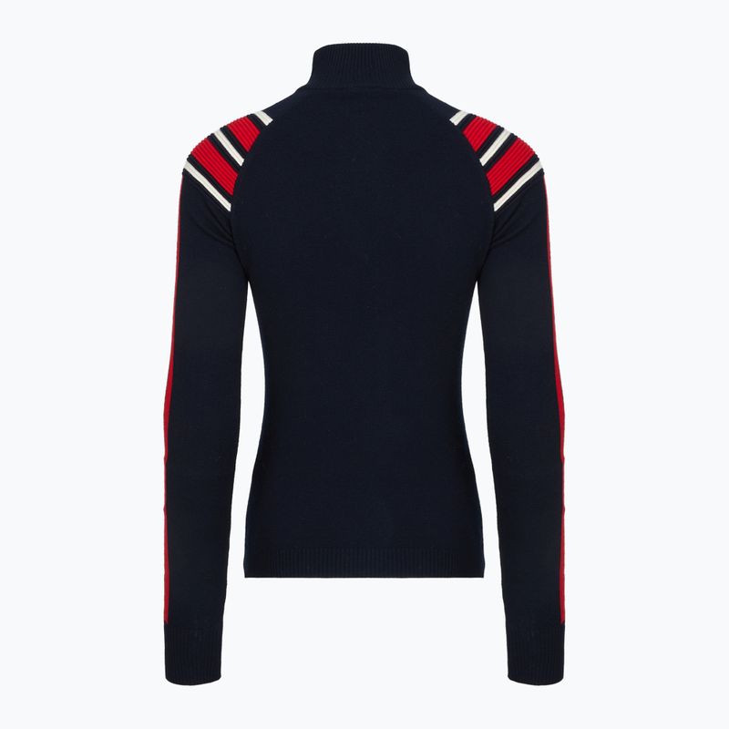 Damenpullover Woolcano SWT1094 Czarny/Kremowy/ Czerwony 2