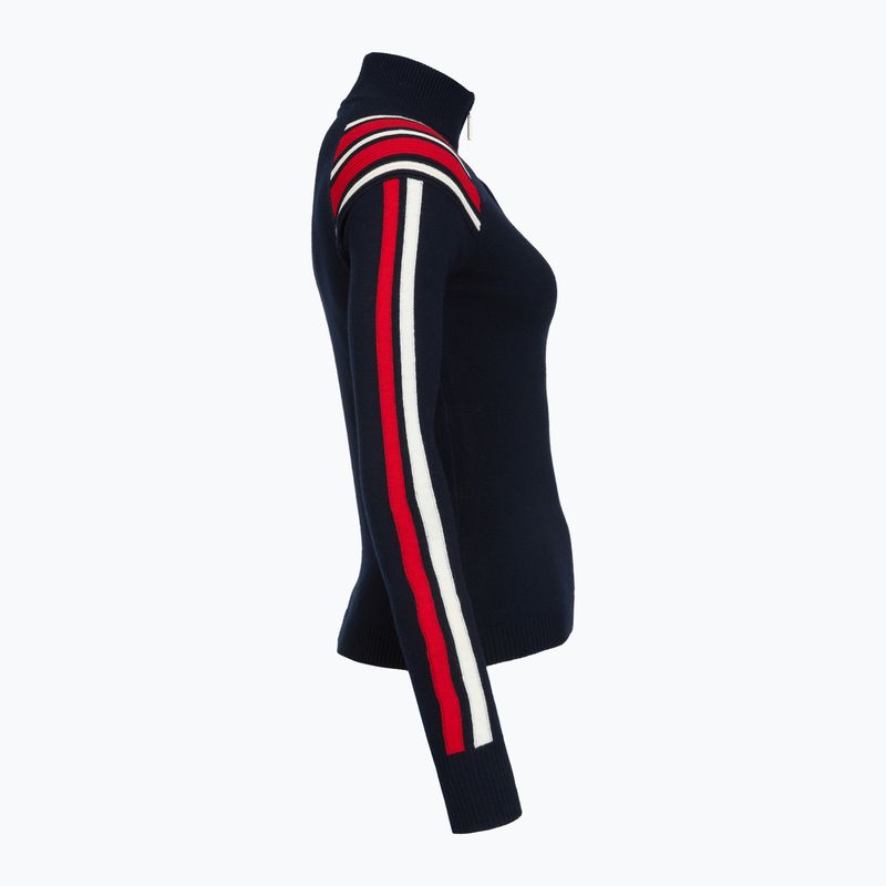 Damenpullover Woolcano SWT1094 Czarny/Kremowy/ Czerwony 3
