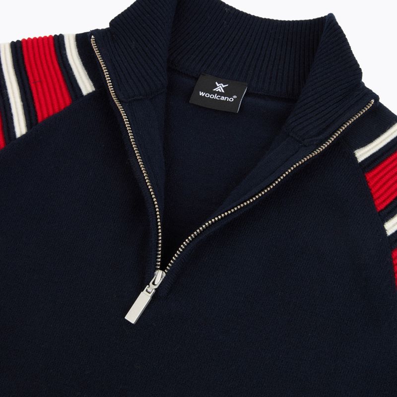 Damenpullover Woolcano SWT1094 Czarny/Kremowy/ Czerwony 4