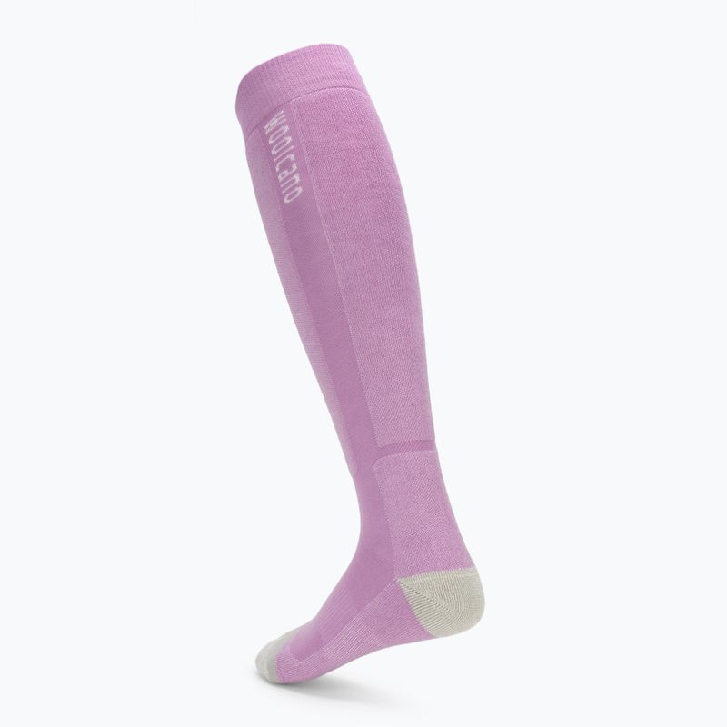 Damen Skisocken Woolcano SCK1096 Szary/Różowy 2