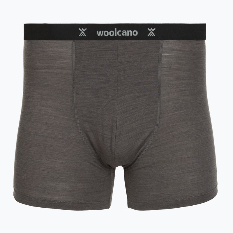 Herrenboxershorts Woolcano SHT1112 Szary