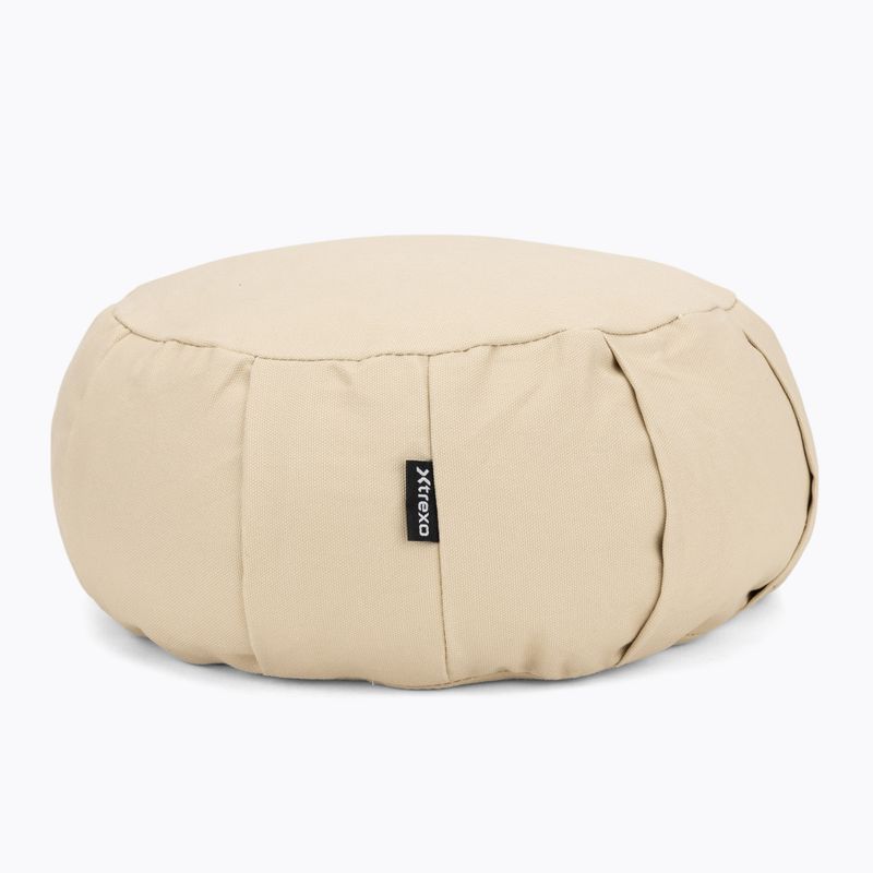 Meditationskissen mit Buchweizenschalen XTREXO Zafu Contempla beige 3