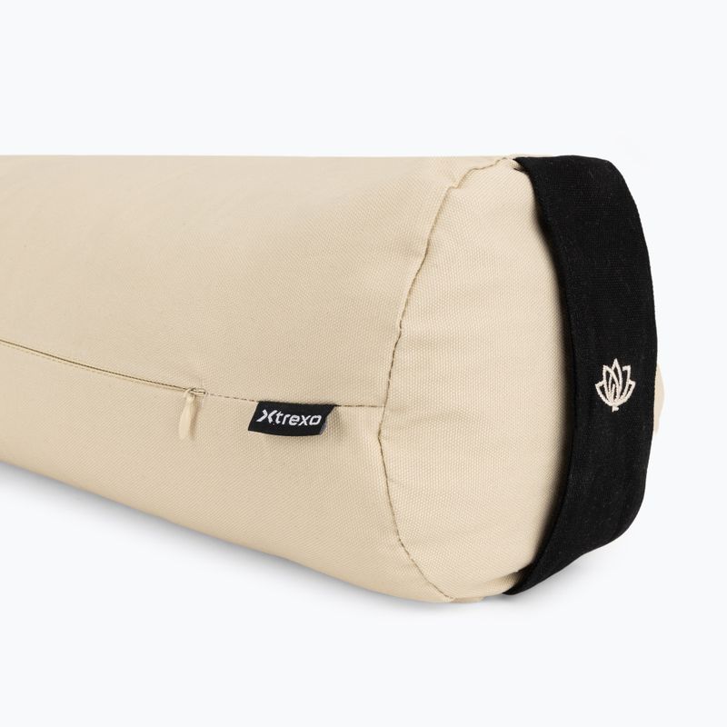 Bolster für Yoga mit Buchweizenschalen XTREXO Contempla beige 5