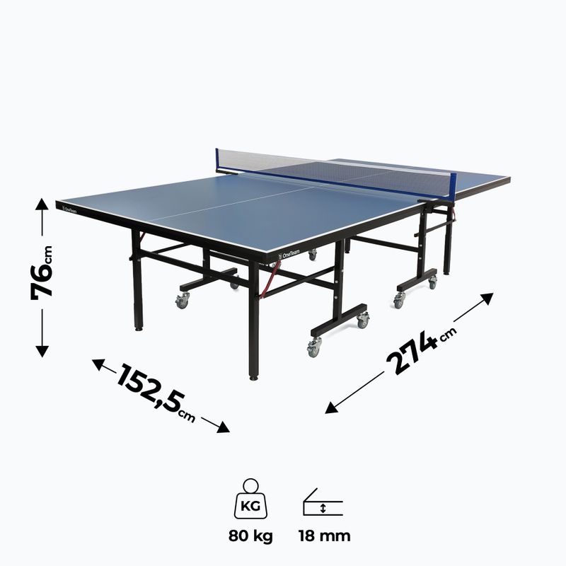 Tischtennistisch OneTeam OT-TTI-03 Blau 2