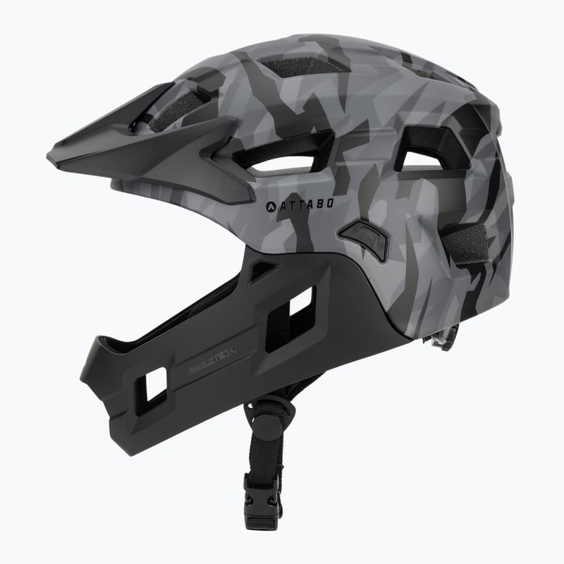 Kinderfahrradhelm ATTABO Predator full face gray 3