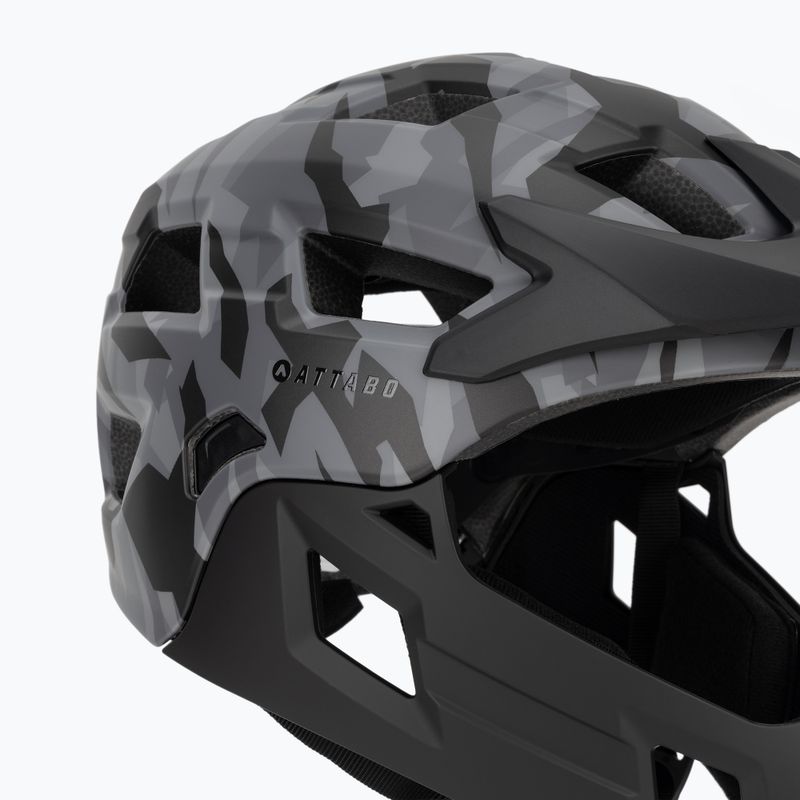 Kinderfahrradhelm ATTABO Predator full face gray 7