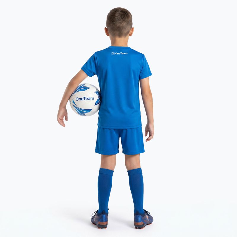 Kinder-Fußballset OneTeam Precision Set Trikot und Shorts blau 3