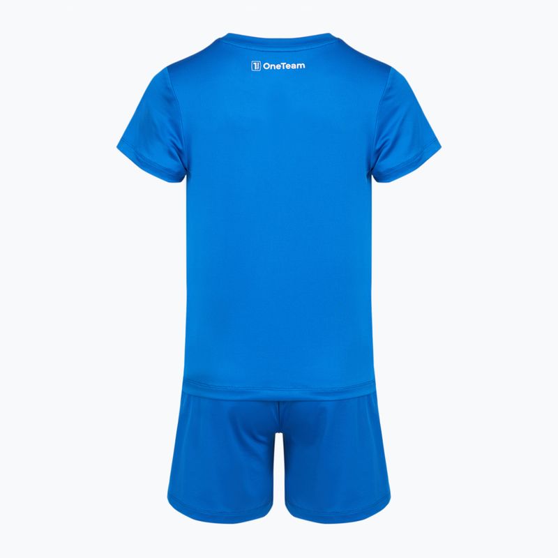 Kinder-Fußballset OneTeam Precision Set Trikot und Shorts blau 7
