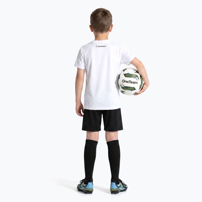 Kinder-Fußballset OneTeam Precision Set Trikot und Shorts weiß 3