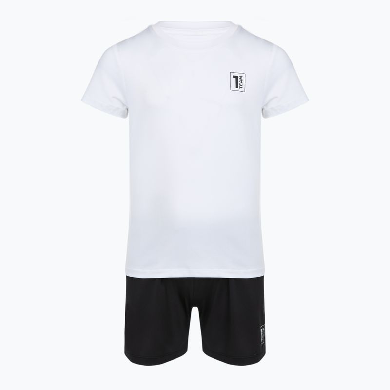 Kinder-Fußballset OneTeam Precision Set Trikot und Shorts weiß 6