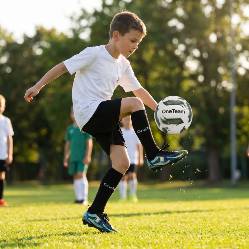 Kinder-Fußballset OneTeam Precision Set Trikot und Shorts weiß 13