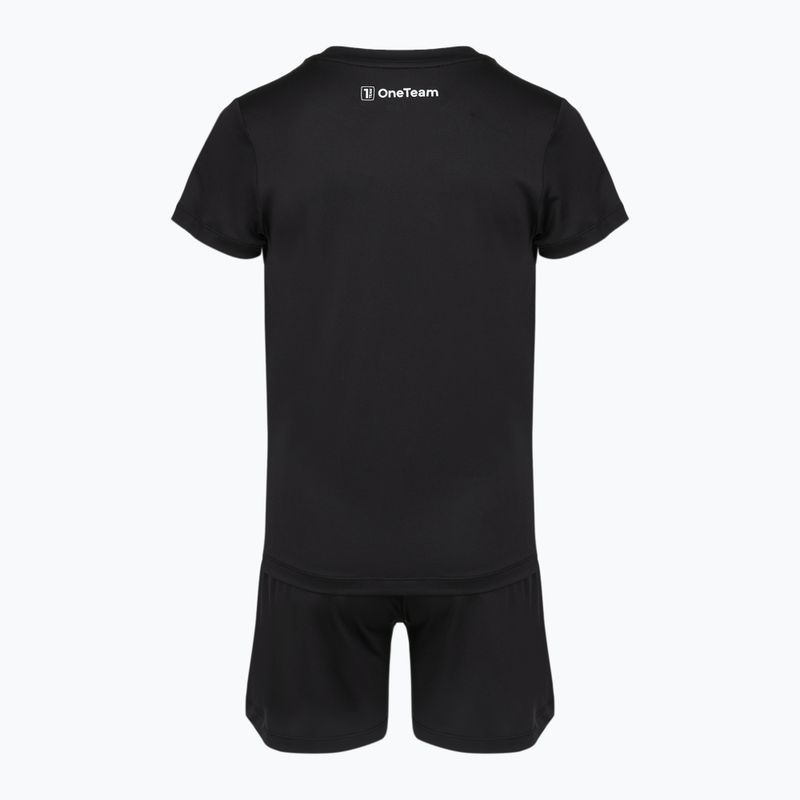 Kinder-Fußballset OneTeam Precision Set Trikot und Shorts schwarz 7