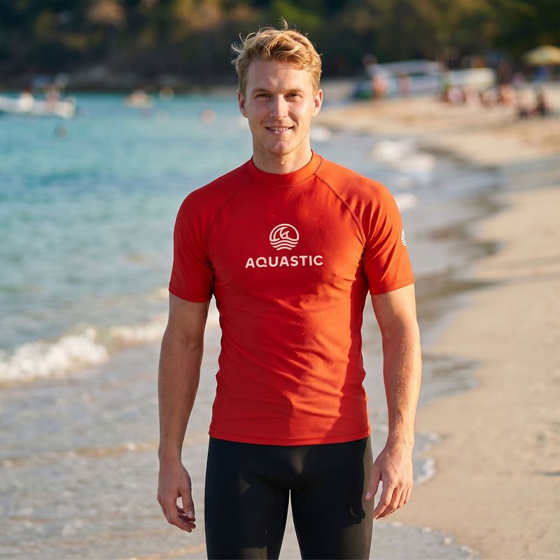 Herren-Shirt AQUASTIC Rimos UV 50+ UPF orange 5