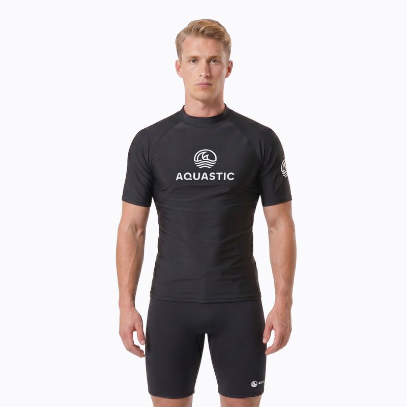 Herren-Shirt AQUASTIC Rimos UV 50+ UPF black