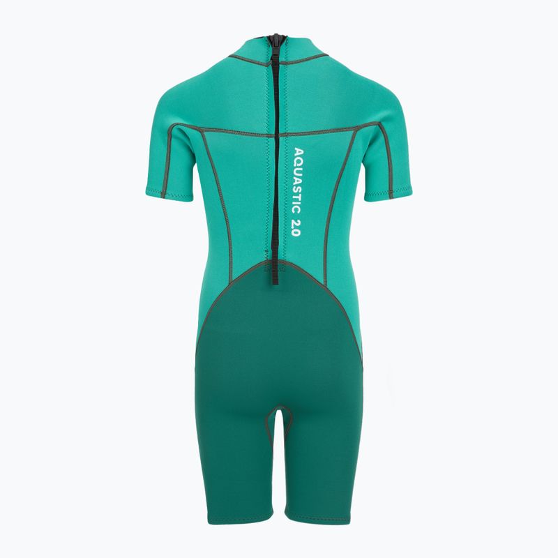 Kinder-Neoprenanzug AQUASTIC Wavey Jrg 2 mm türkis 4
