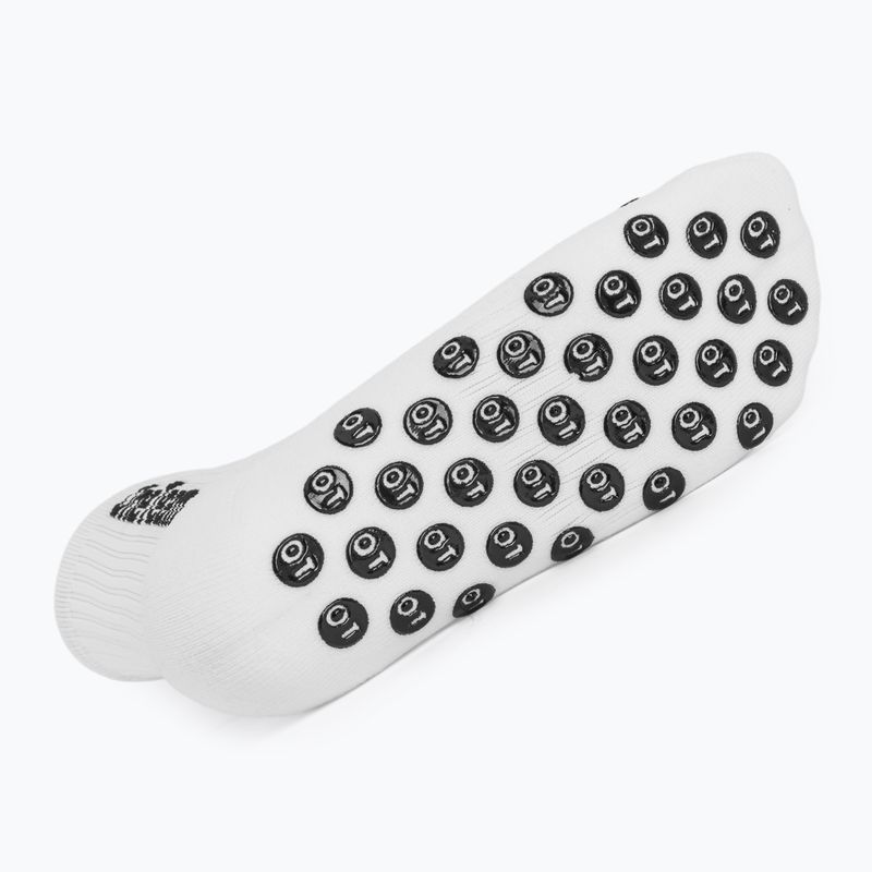 Kinder-Fußballsocken OneTeam Precision Grip non-slip 2-pack white 5