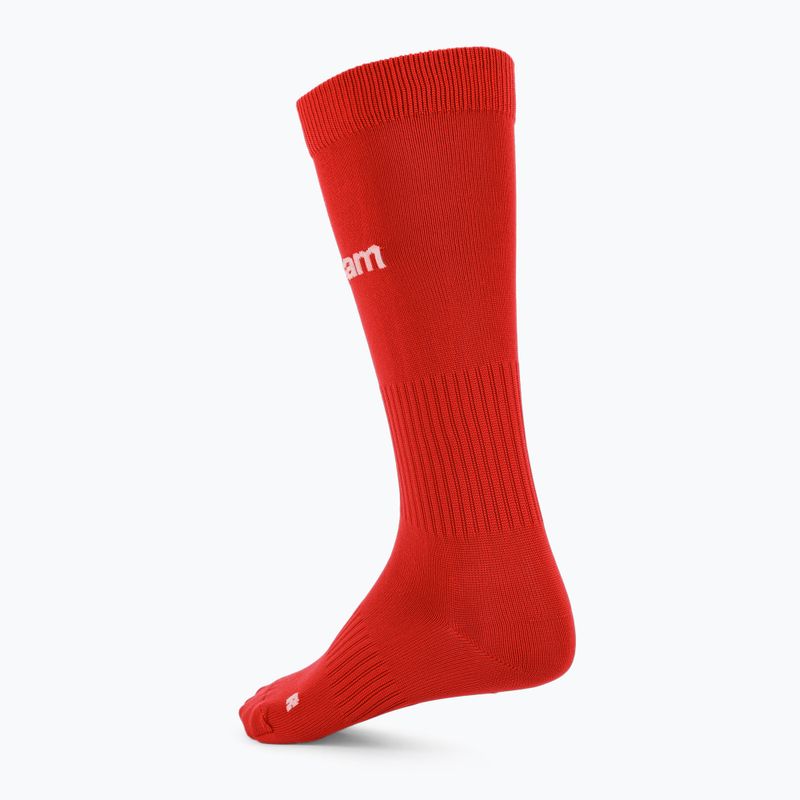 Kinder-Fußballsocken OneTeam Precision football socks red 2