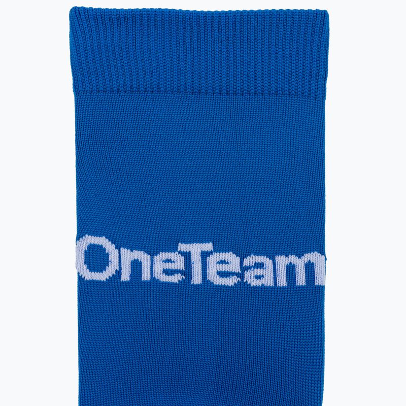 Kinder-Fußballsocken OneTeam Precision football socks blue 3