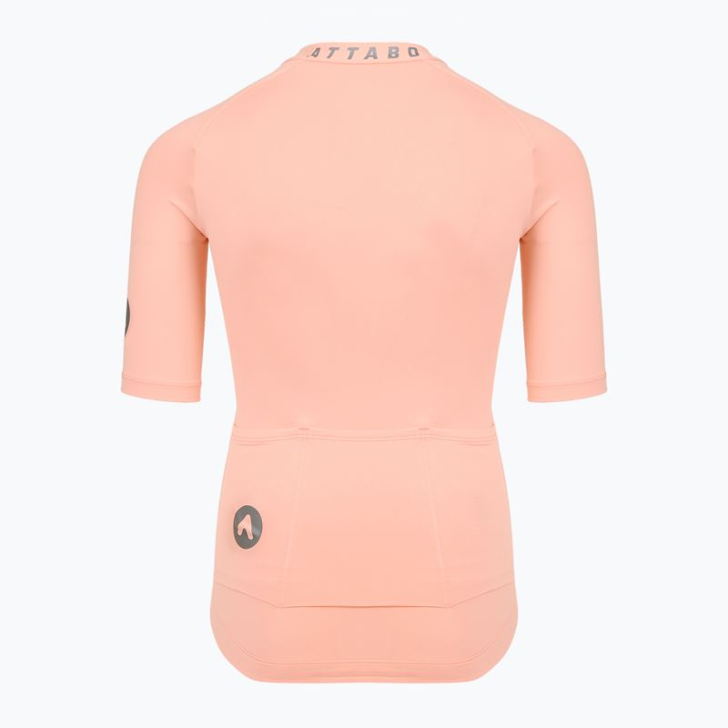 Kinder-Fahrradtrikot ATTABO TEVRA JR mit kurzem Reißverschluss, rosa 9