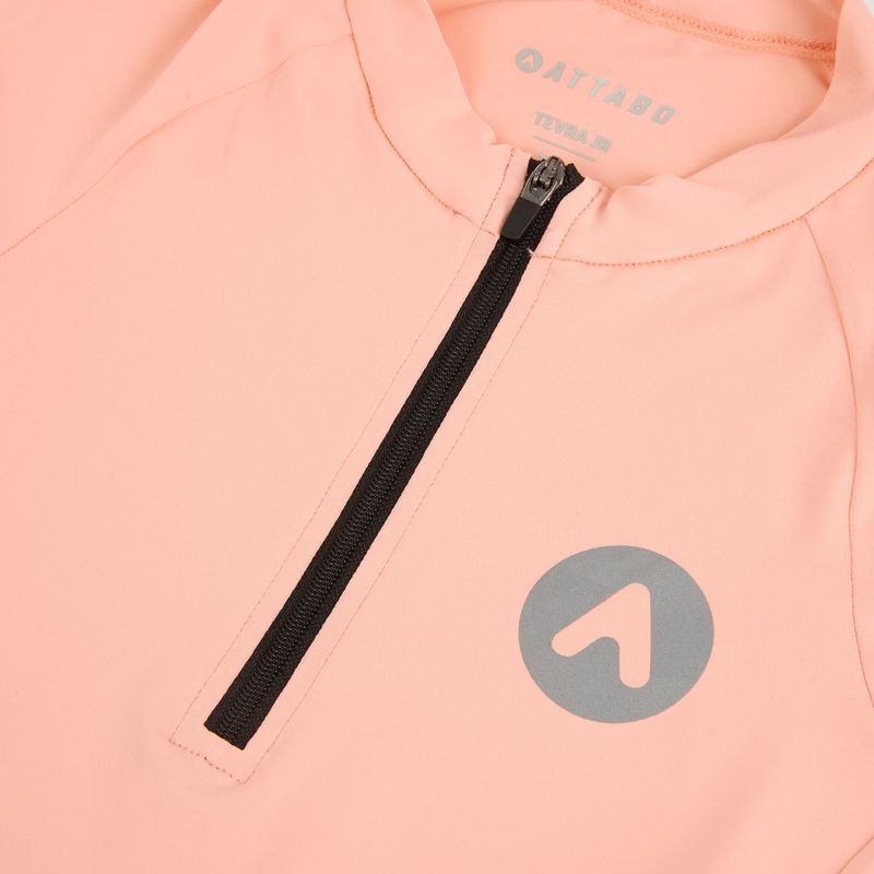 Kinder-Fahrradtrikot ATTABO TEVRA JR mit kurzem Reißverschluss, rosa 10