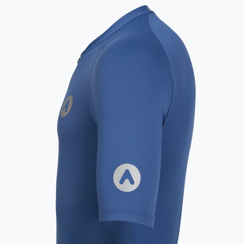 Herren-Fahrradtrikot ATTABO TEVRA mit kurzem Reißverschluss, marineblau 12
