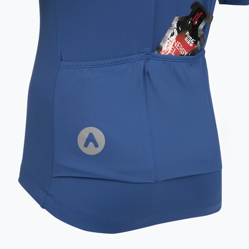 Herren-Fahrradtrikot ATTABO TEVRA mit kurzem Reißverschluss, marineblau 13