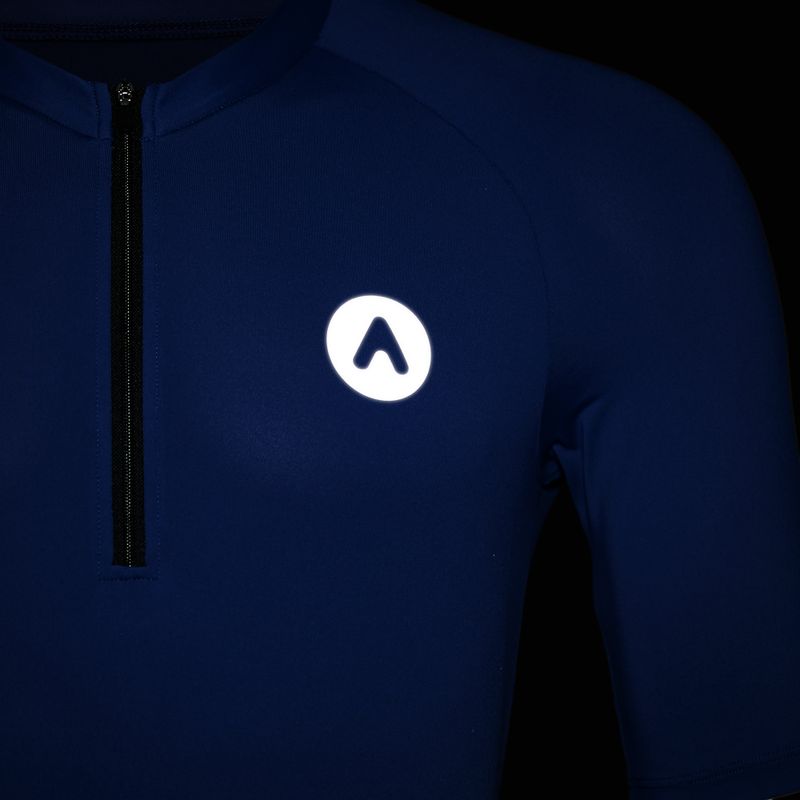 Herren-Fahrradtrikot ATTABO TEVRA mit kurzem Reißverschluss, marineblau 14