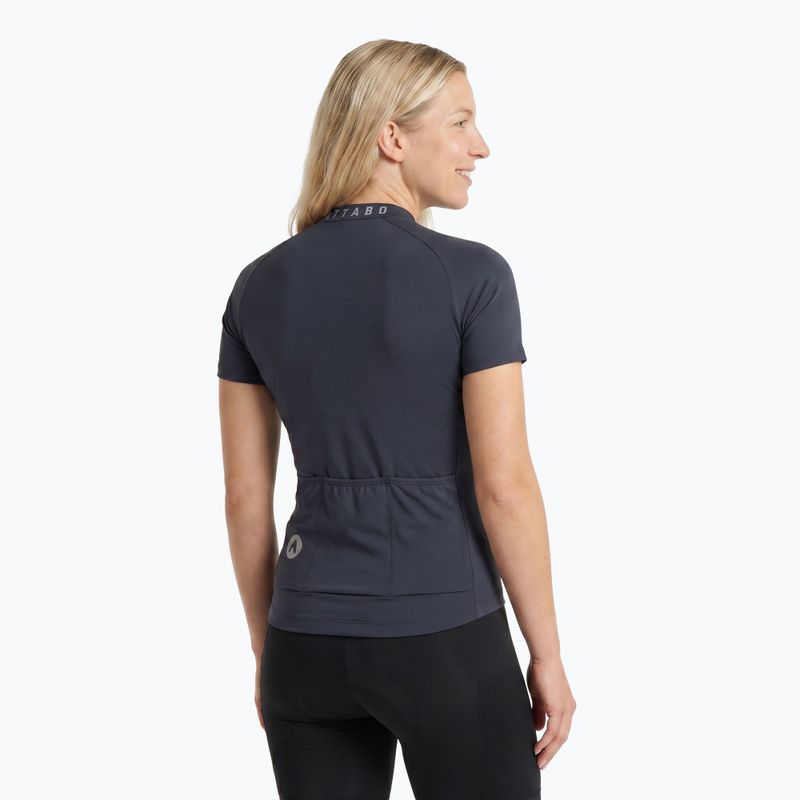 Damen Fahrradtrikot ATTABO TEVRA mit kurzem Reißverschluss schwarz 2