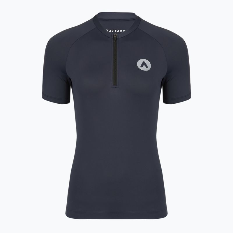 Damen Fahrradtrikot ATTABO TEVRA mit kurzem Reißverschluss schwarz 6