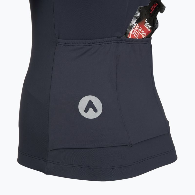 Damen Fahrradtrikot ATTABO TEVRA mit kurzem Reißverschluss schwarz 11