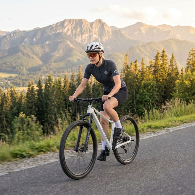 Damen Fahrradtrikot ATTABO TEVRA mit kurzem Reißverschluss schwarz 16