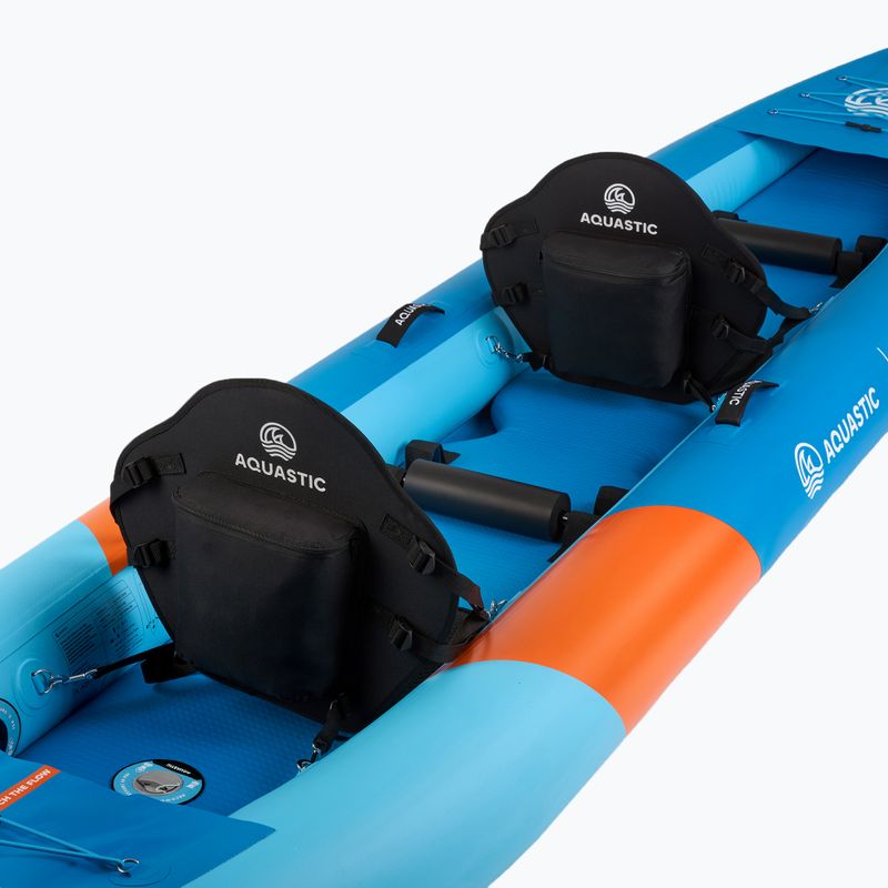 AQUASTIC Cortez 13'5" 410 cm blau 2-Personen aufblasbares Kajak 9