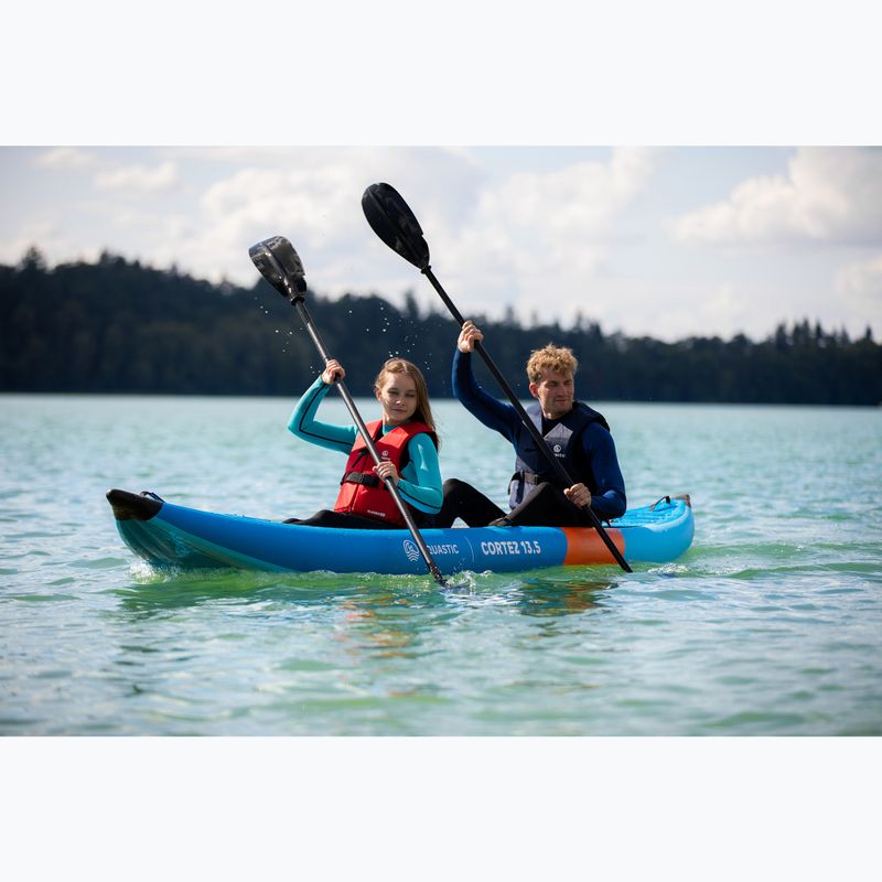 AQUASTIC Cortez 13'5" 410 cm blau 2-Personen aufblasbares Kajak 19