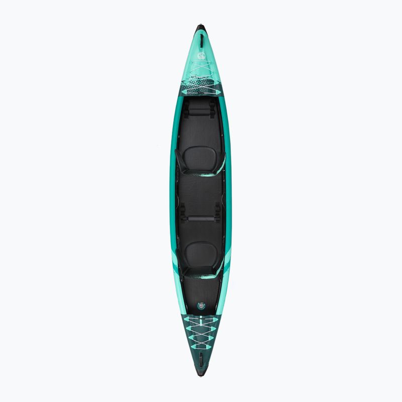 AQUASTIC Cortez 13'9" 420 cm grünes aufblasbares 2-Personen-Hochdruck-Kajak 2