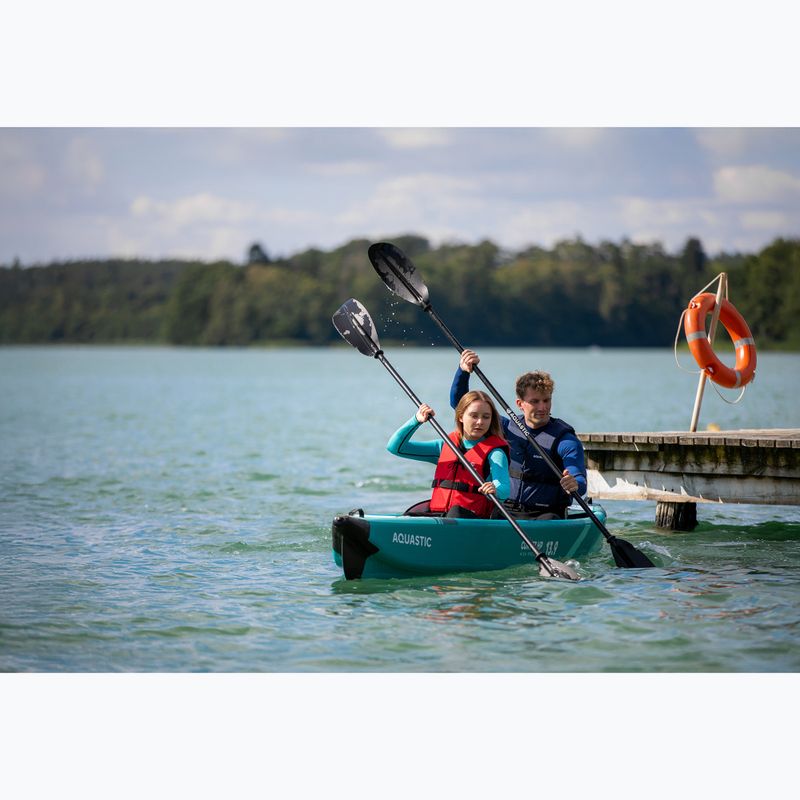 AQUASTIC Cortez 13'9" 420 cm grünes aufblasbares 2-Personen-Hochdruck-Kajak 18