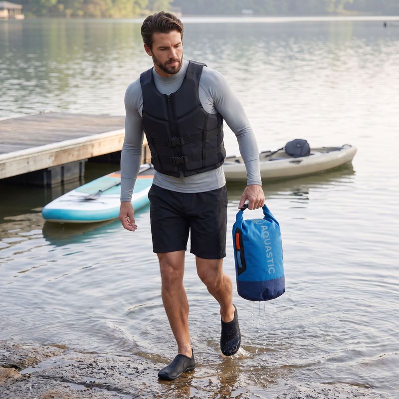 Wasserdichter Packsack AQUASTIC Dry Bag 8 l Nylon/TPU Blau 5